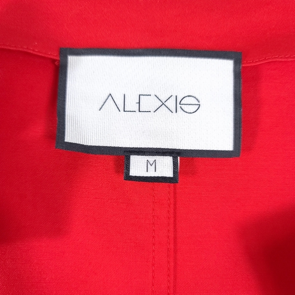 ALEXIS Kelsi Bow Red Mini Cocktail Dress - Picture 7 of 13